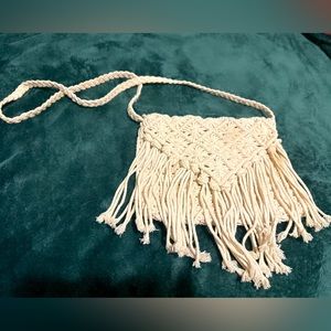 Crochet cross body bag